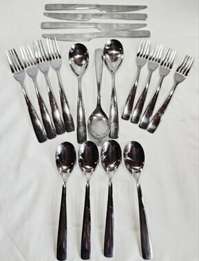 Hampton Forge Balance Stainless Knives, Spoons & Forks - 19 Pieces